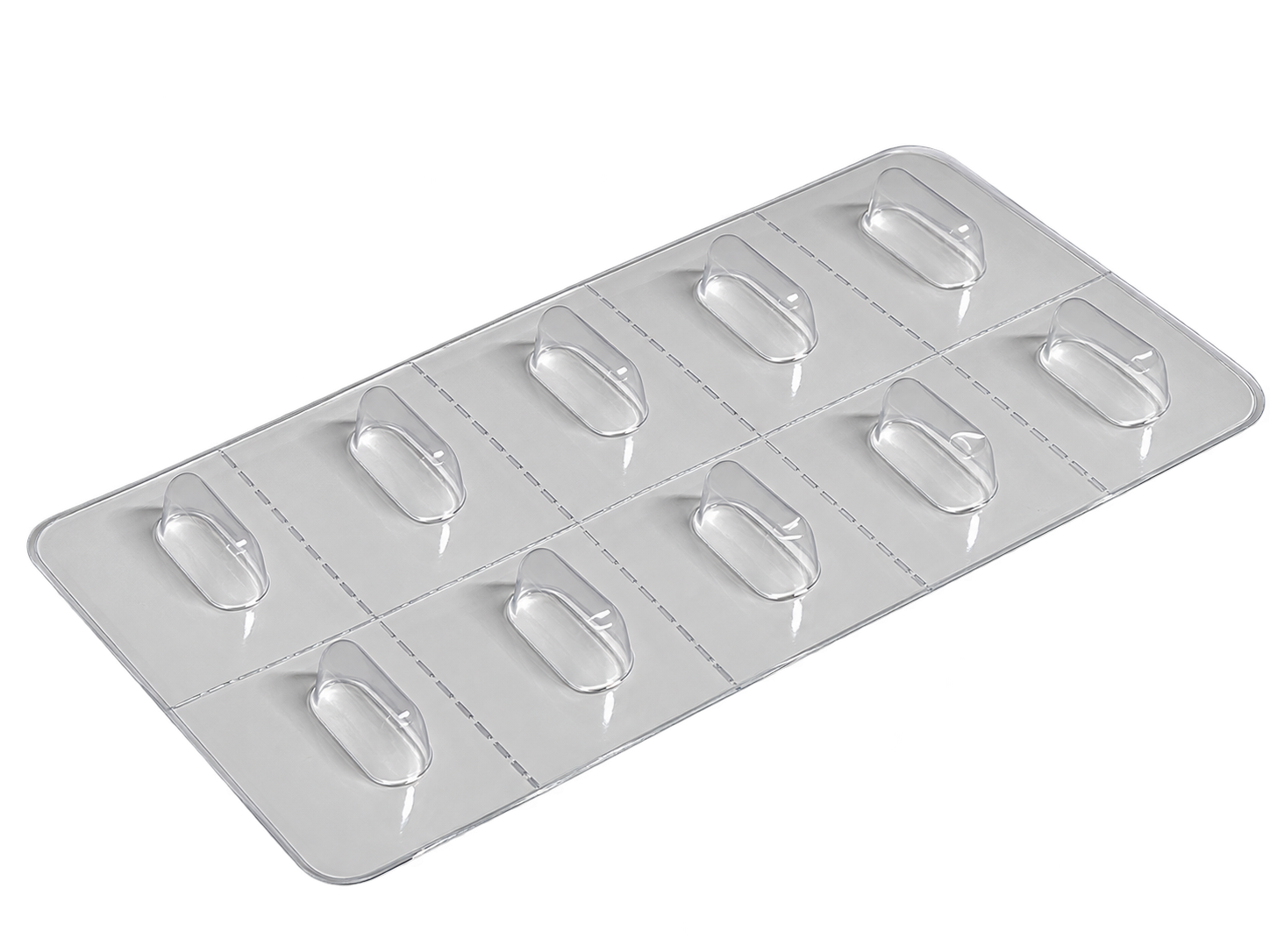 Blister BLISAFE 10 alvéoles 16 × 6 mm